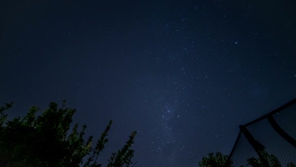 Cielo notturno e stelle — Video Stock