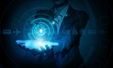 Modern teknolojiler sunan kadın