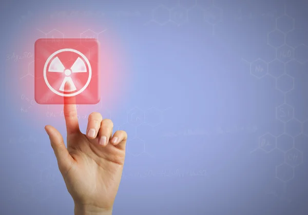 Icono de medios de radiación — Foto de Stock