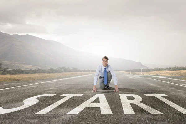 He is determined to start now — Stock Photo, Image