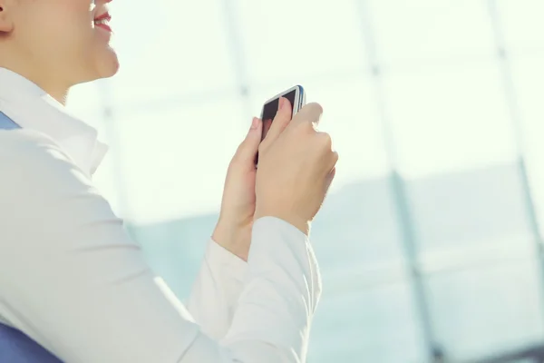 Attractive woman in office building — Stock Photo, Image