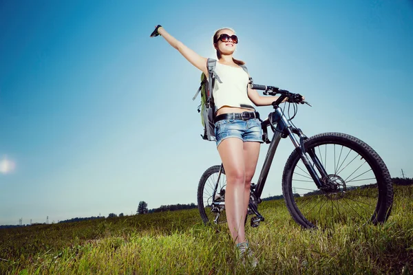 Su posición de estilo de vida activo — Foto de Stock