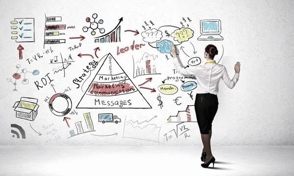 La sua strategia di marketing — Foto Stock