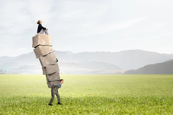 Hulp nodig bij office verwijderen — Stockfoto