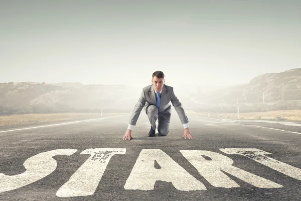 He is determined to start now — Stock Photo, Image