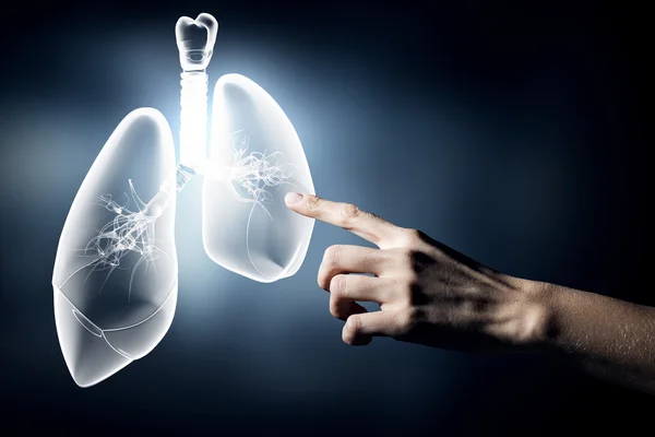 Έννοια υγείας των πνευμόνων — Φωτογραφία Αρχείου