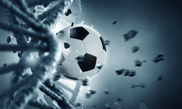 DNA molecule and ball