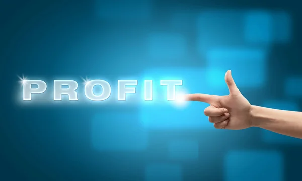 Word profit on modern interface — Stock Photo, Image