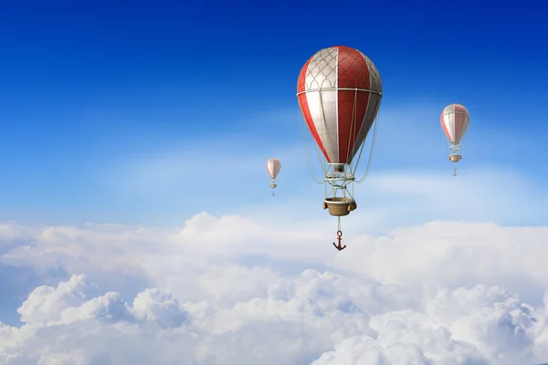 Aerostats flying high — Stock Photo, Image