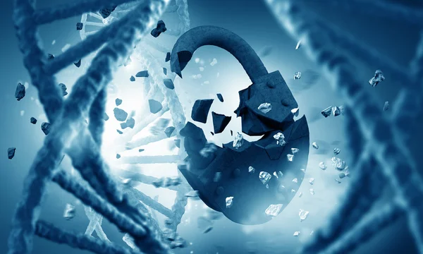 Наукові дослідження ДНК — стокове фото