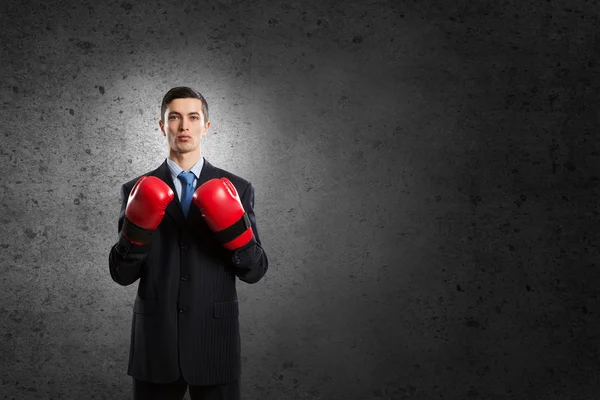 He is ready to fight for success — Stock Photo, Image