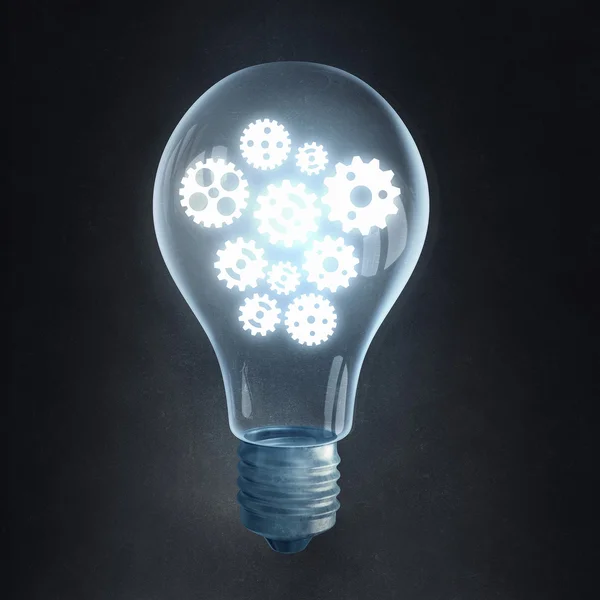 Engrenagens lâmpada — Fotografia de Stock