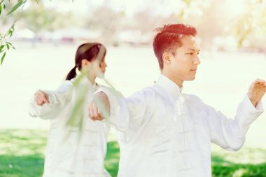 İnsanlar Park Thai chi