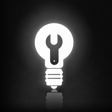 Parlayan ampul simgesi