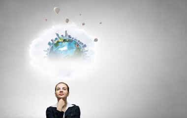 Dalgın kadın ve duygularını