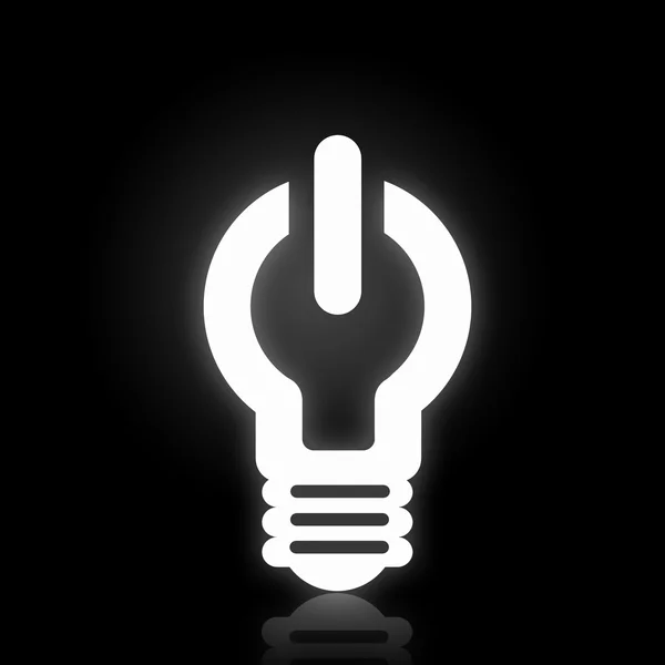 Light bulb icon — Stock Photo, Image