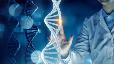 DNA molecule research clipart