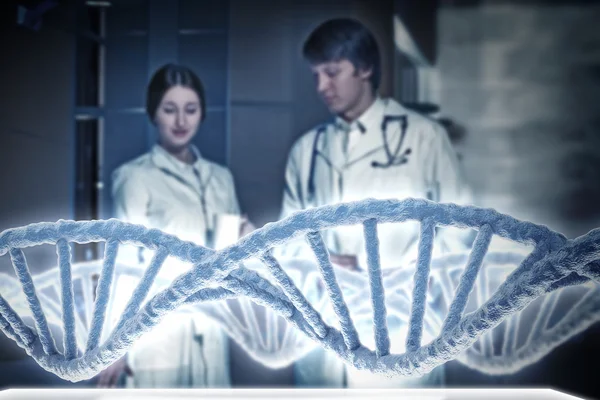 Two scientists in laboratory — Stock Photo, Image