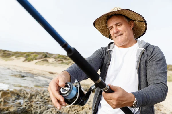 Balıkçı resmini — Stok fotoğraf