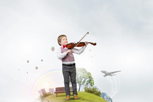 Future genius musician — Stock Photo, Image