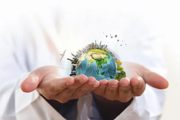 Care and protect our planet — Stock Photo, Image