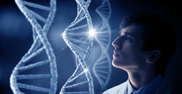 Ricerca sulle molecole di DNA — Foto Stock
