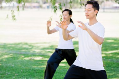 İnsanlar Park Thai chi