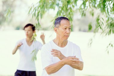 İnsanlar Park Thai chi