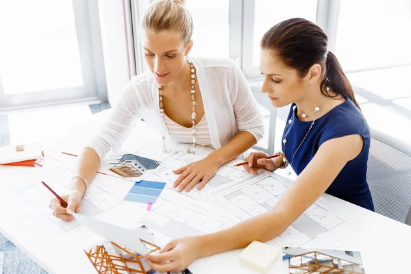 Two female colleagues in office — Stock Photo, Image