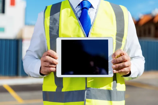 Ingeniero constructor en la obra — Foto de Stock