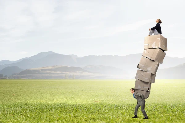 Hulp nodig bij office verwijderen — Stockfoto