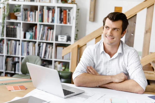 Male architect in office — Stock Photo, Image