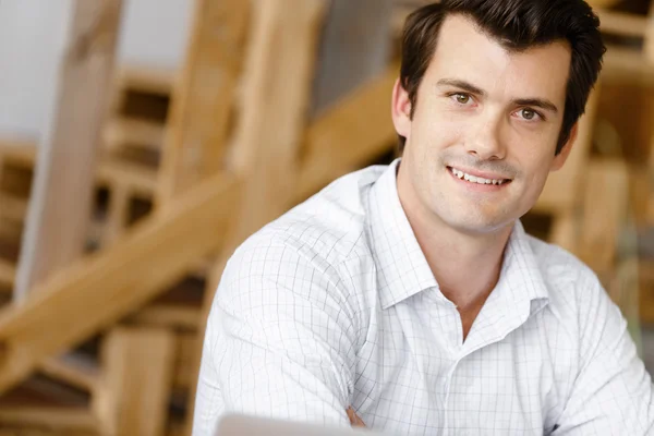 Young businessman in office — Stock Photo, Image