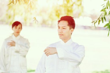 İnsanlar Park Thai chi