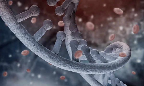 Latar belakang penelitian DNA — Stok Foto