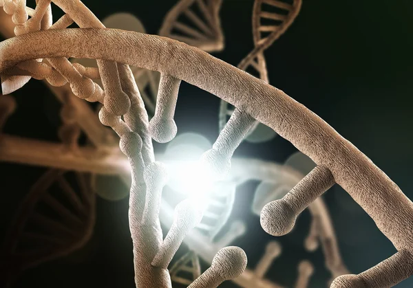 Tło badania DNA — Zdjęcie stockowe