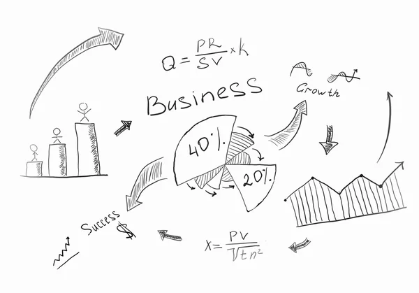Succesvolle plan voor het bedrijfsleven — Stockfoto