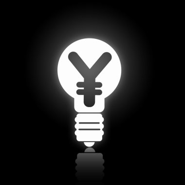 Beyaz ampul simgesi
