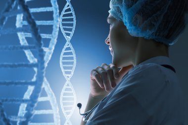Kadın bilim teknoloji uzmanı laboratuvar olarak