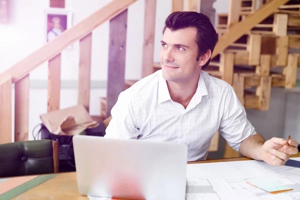 Male architect in office — Stock Photo, Image