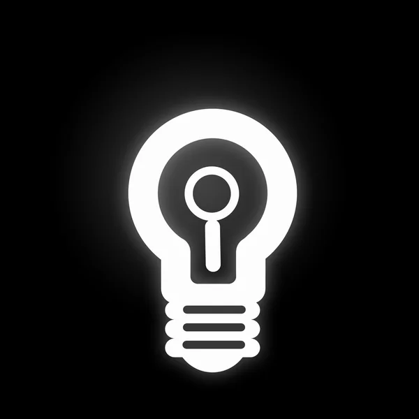 Bulb glowing icon — Stock Photo, Image