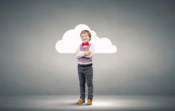 Happy preschooler boy — Stock Photo, Image