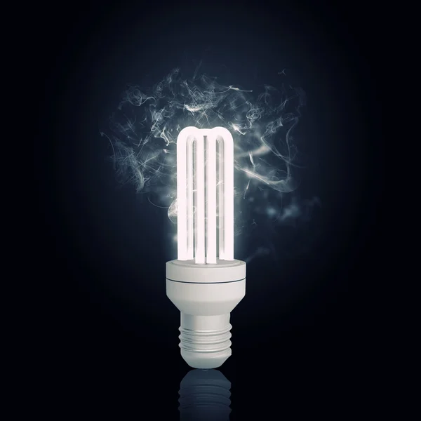 Bulb in darkness — Stock Photo, Image