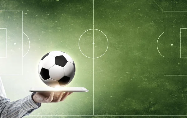 Gioco di calcio online — Foto Stock