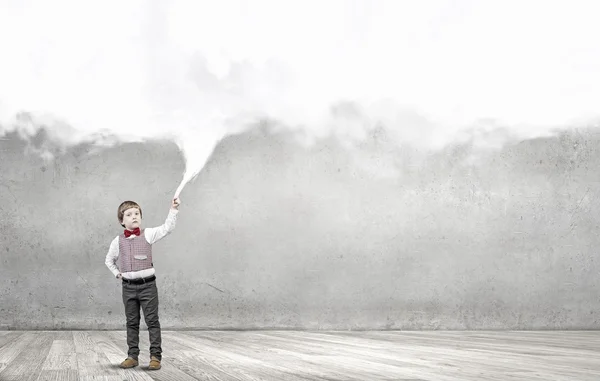 Happy preschooler boy — Stock Photo, Image