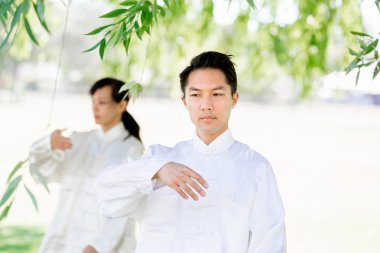 İnsanlar Park Thai chi