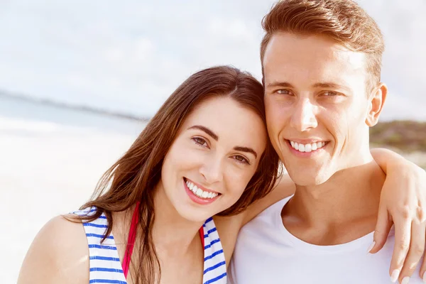 plaj romantik genç Çift