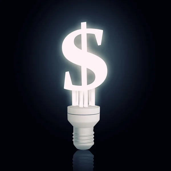 Dollar sign lamp — Stock Photo, Image