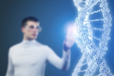 Adam bilim teknoloji uzmanı laboratuvar olarak