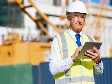 İnşaat alanında mühendis.